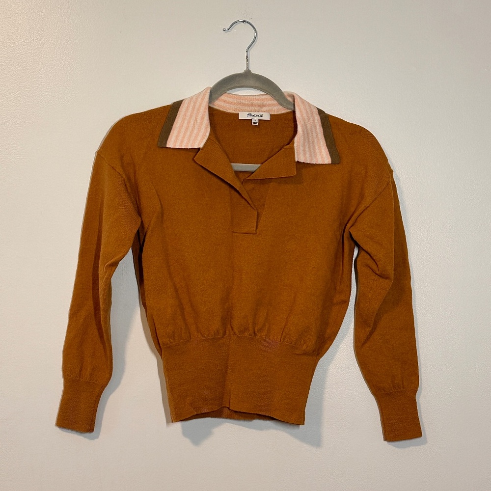 Retro Madewell Polo Sweater